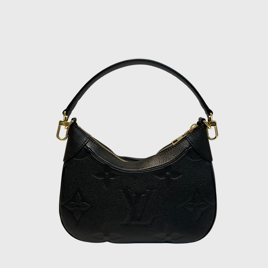 Louis Vuitton Bagatelle Canvas Calfskin Black GHW