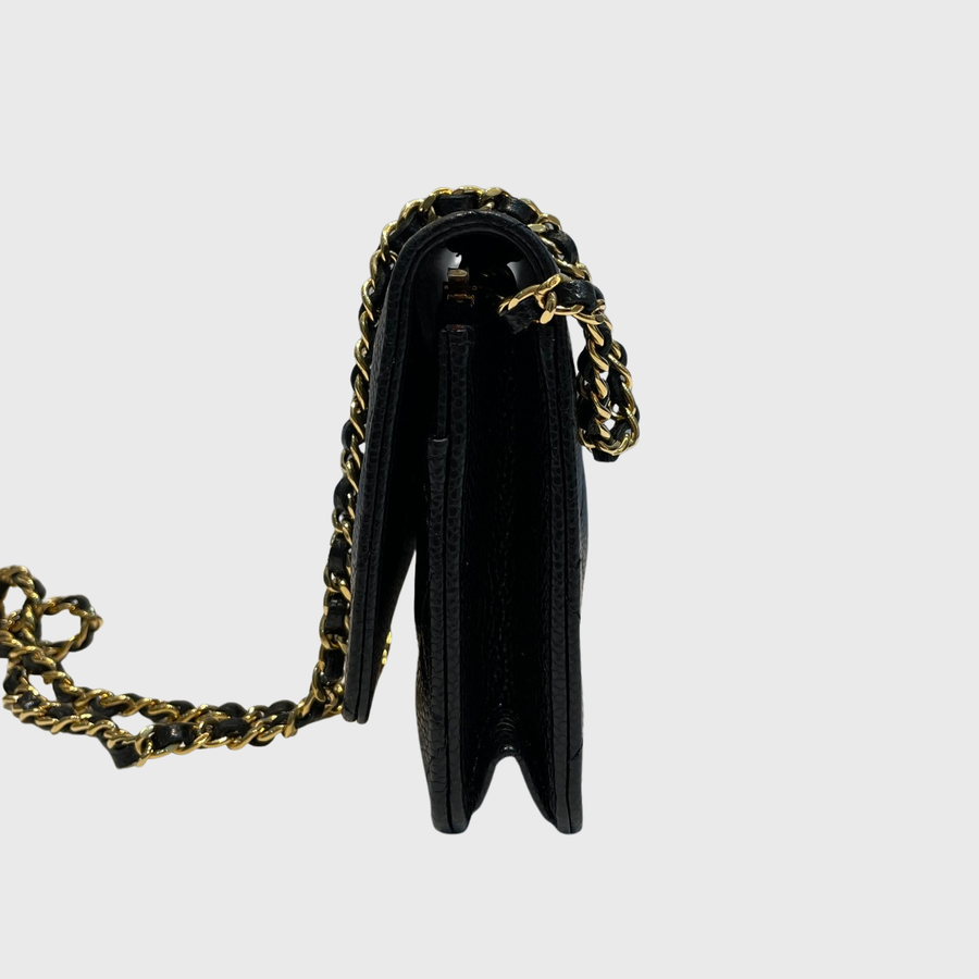 Chanel WOC Caviar Black GHW