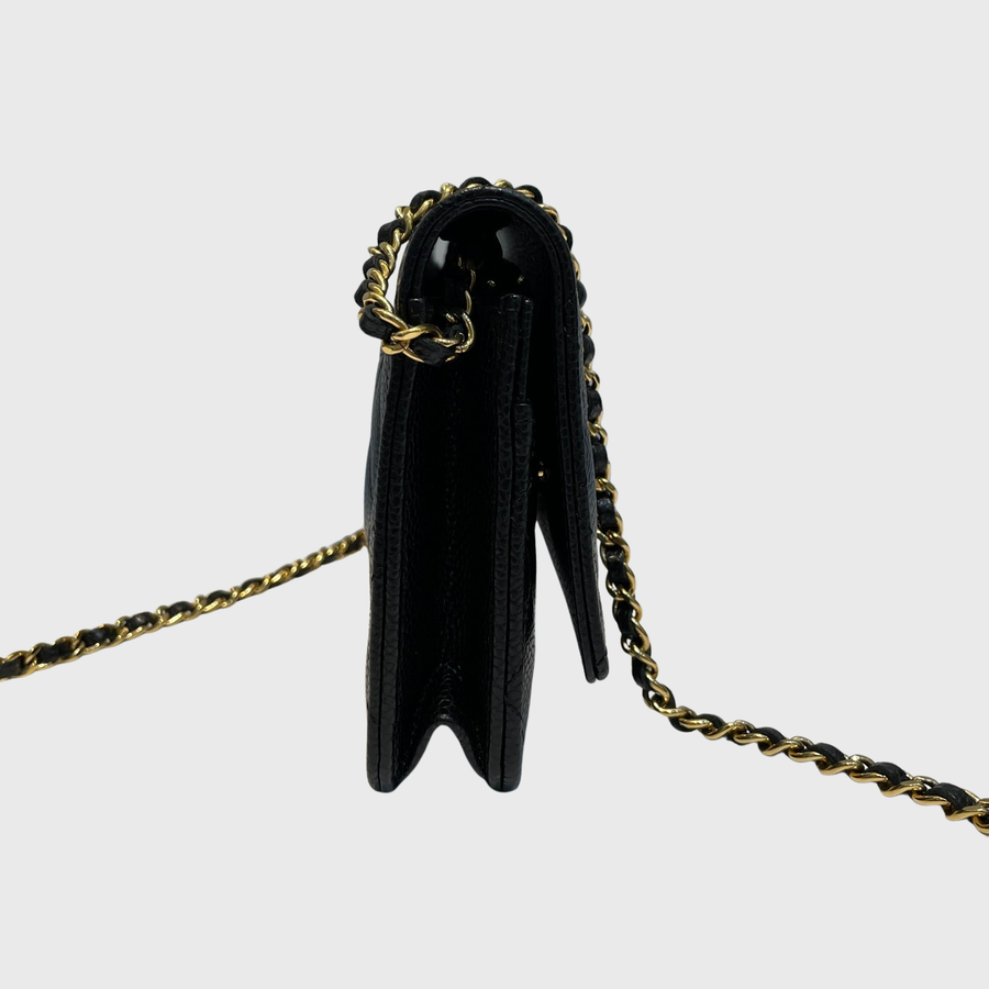 Chanel WOC Caviar Black GHW