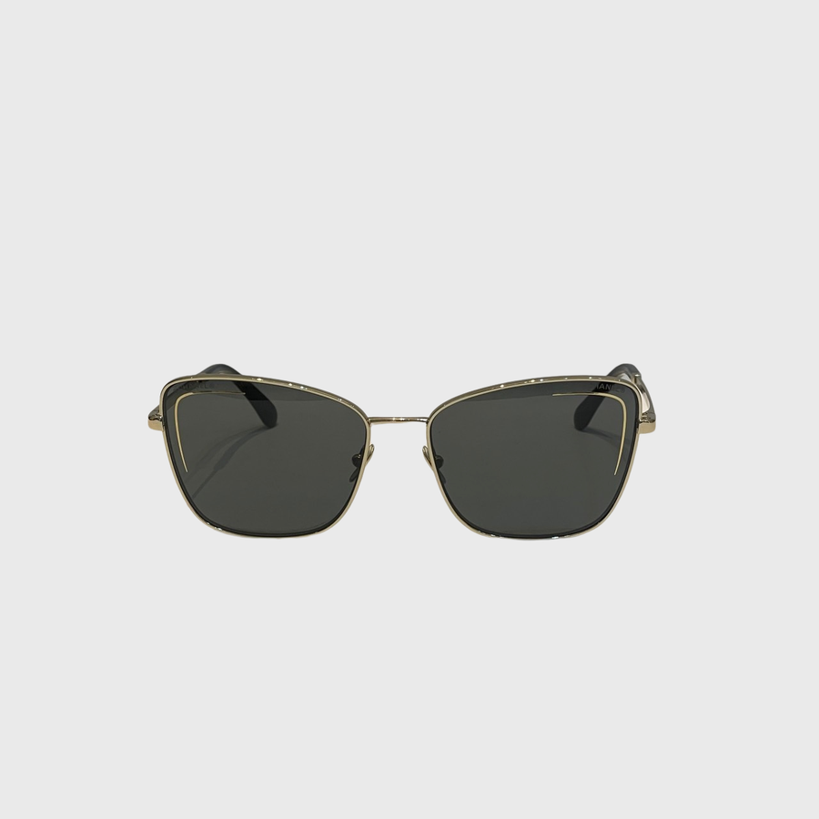 Chanel Cat Eye Sunglasses GHW