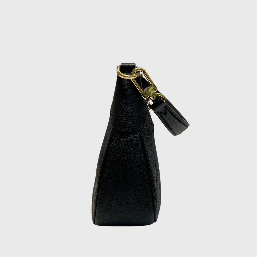 Louis Vuitton Bagatelle Canvas Calfskin Black GHW
