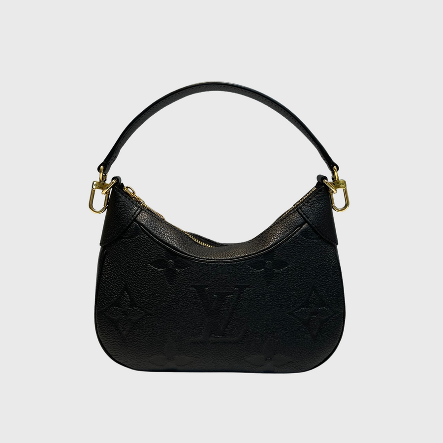 Louis Vuitton Bagatelle Canvas Calfskin Black GHW