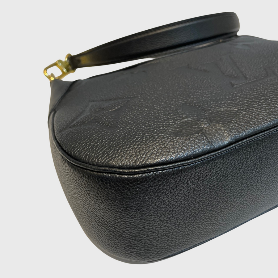 Louis Vuitton Bagatelle Canvas Calfskin Black GHW