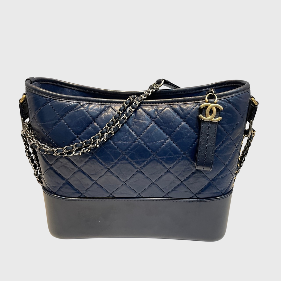 Chanel Gabrielle Calfskin Navy GHW