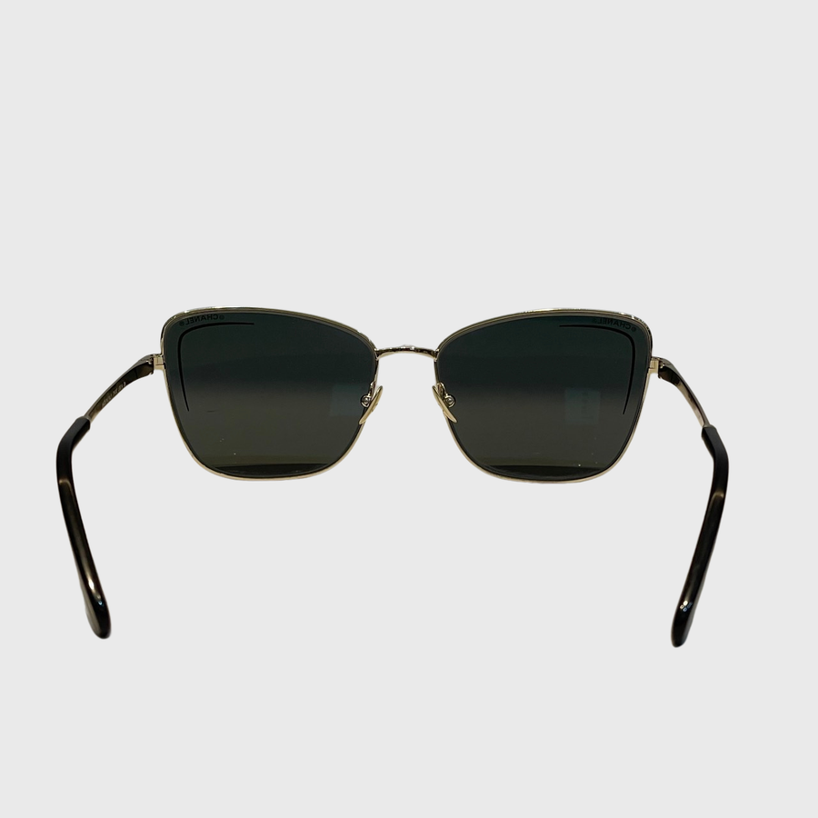 Chanel Cat Eye Sunglasses GHW