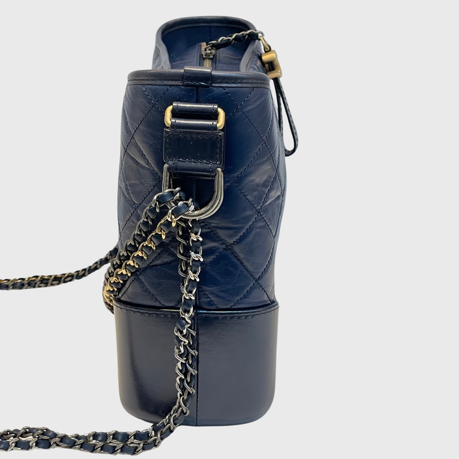 Chanel Gabrielle Calfskin Navy GHW