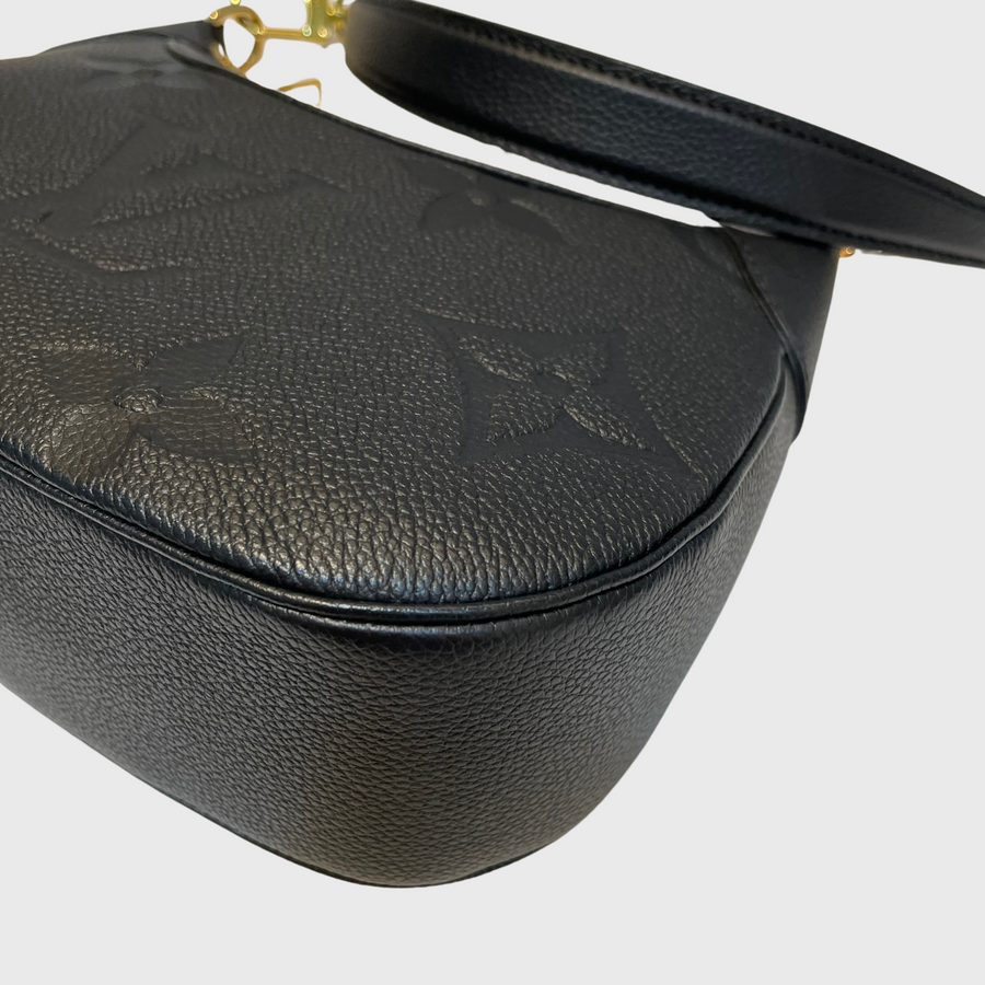 Louis Vuitton Bagatelle Canvas Calfskin Black GHW