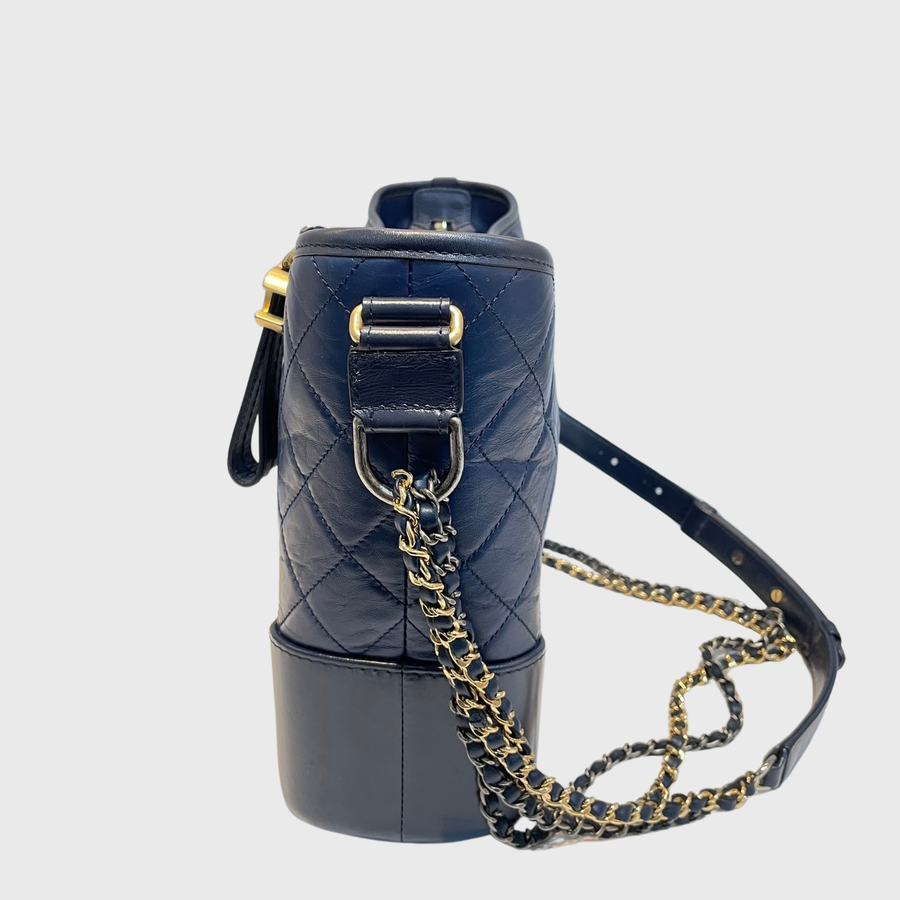 Chanel Gabrielle Calfskin Navy GHW