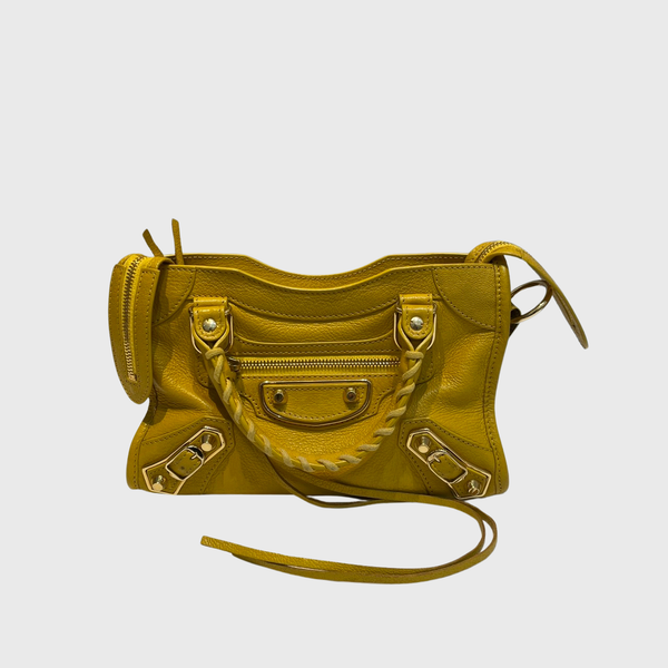 Balenciaga mini city yellow sales
