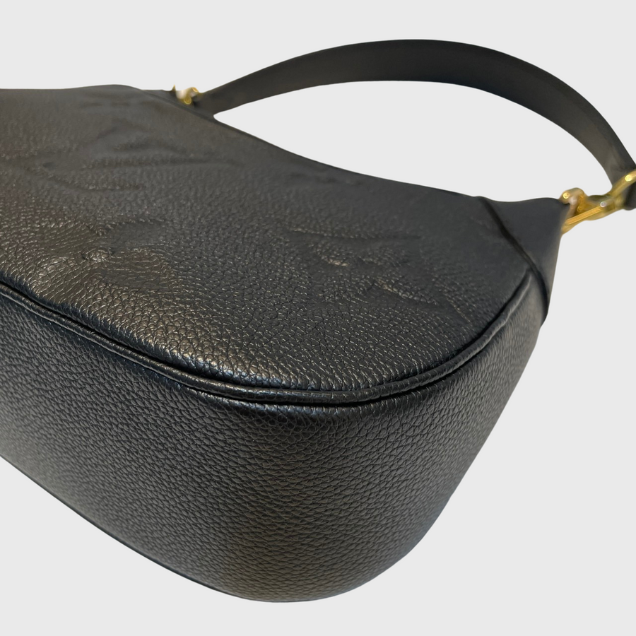 Louis Vuitton Bagatelle Canvas Calfskin Black GHW