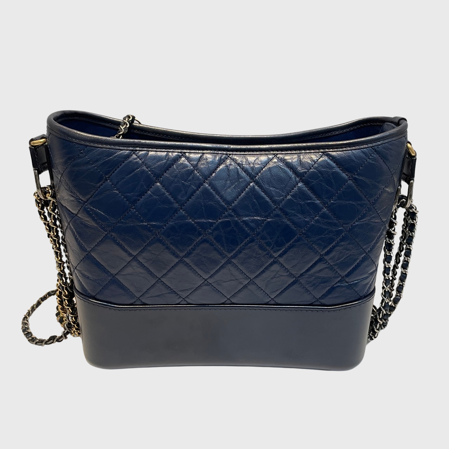 Chanel Gabrielle Calfskin Navy GHW