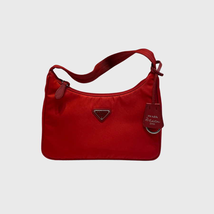 Prada Re-Edition 2000 Canvas Red SHW