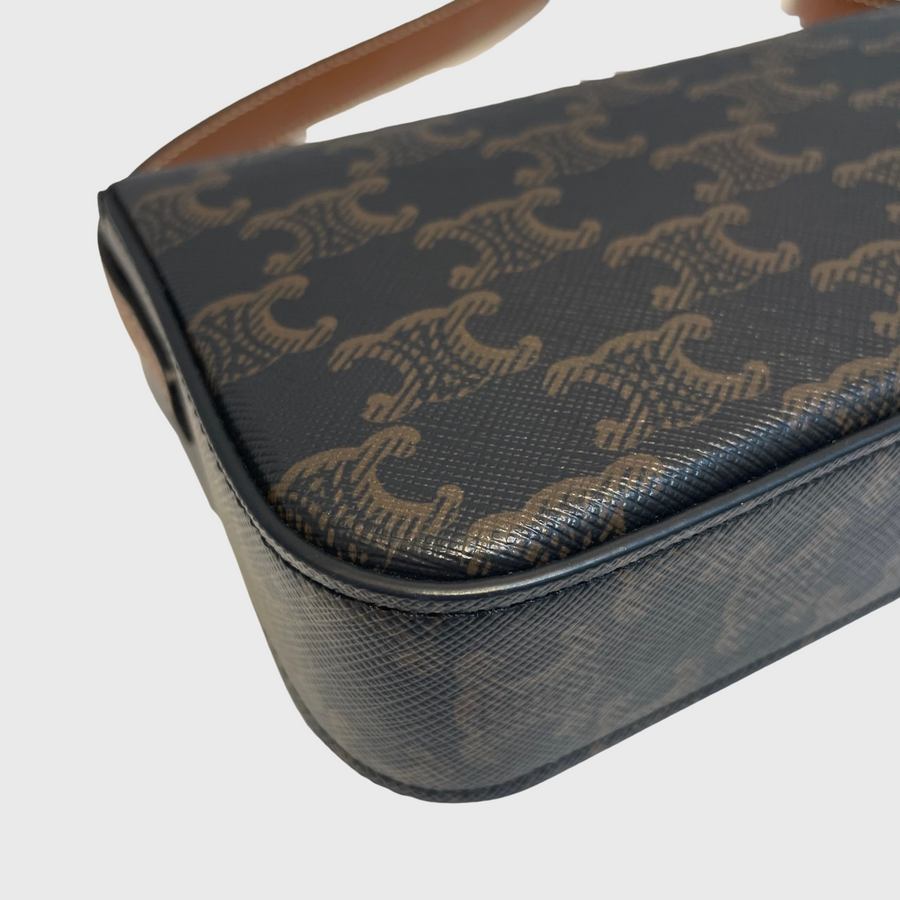 Celine Triomphe Canvas Brown GHW