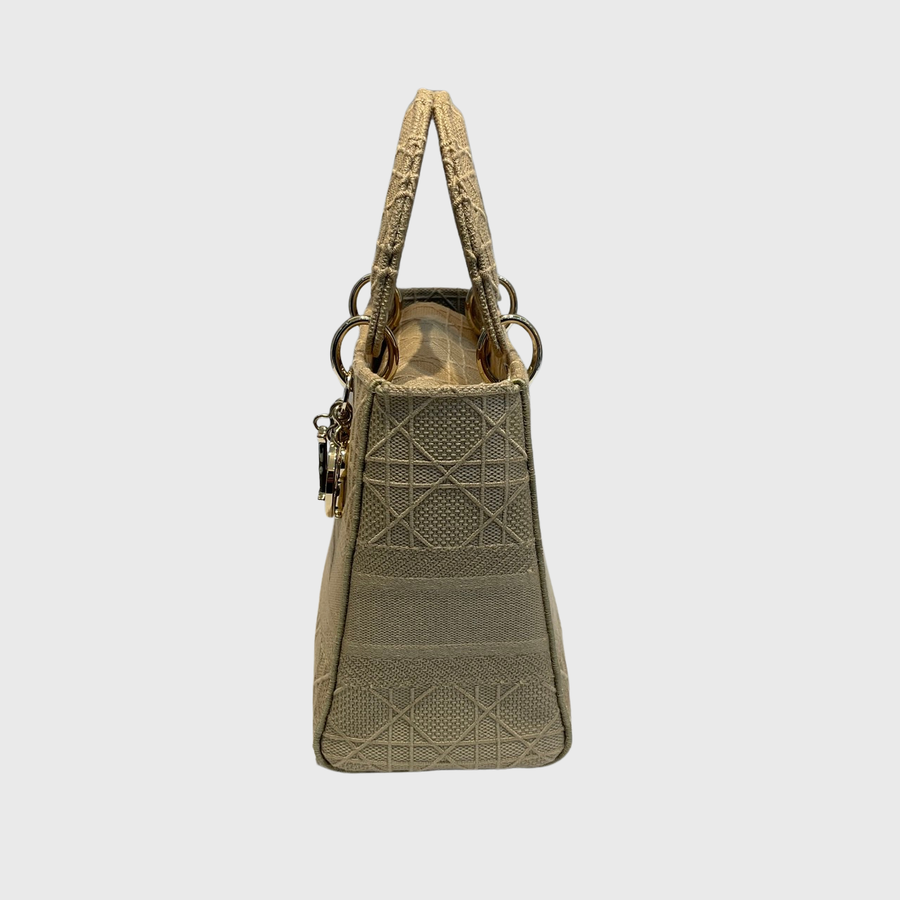 Christian Dior Lady Canvas Beige SHW