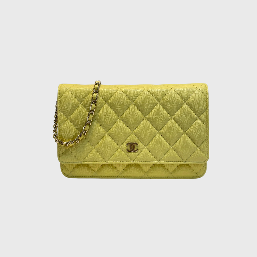 Chanel WOC Caviar Yellow GHW