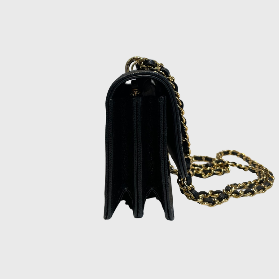 Chanel WOC 	Caviar Black GHW