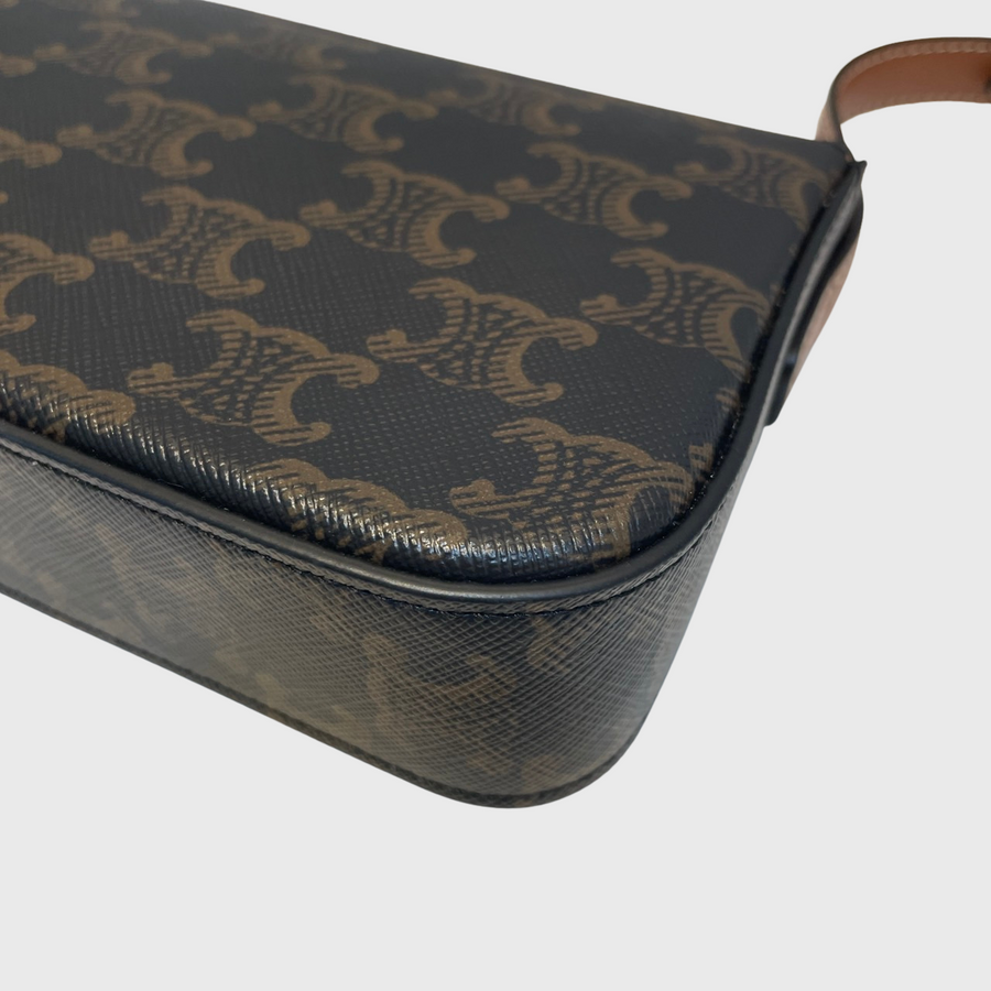 Celine Triomphe Canvas Brown GHW