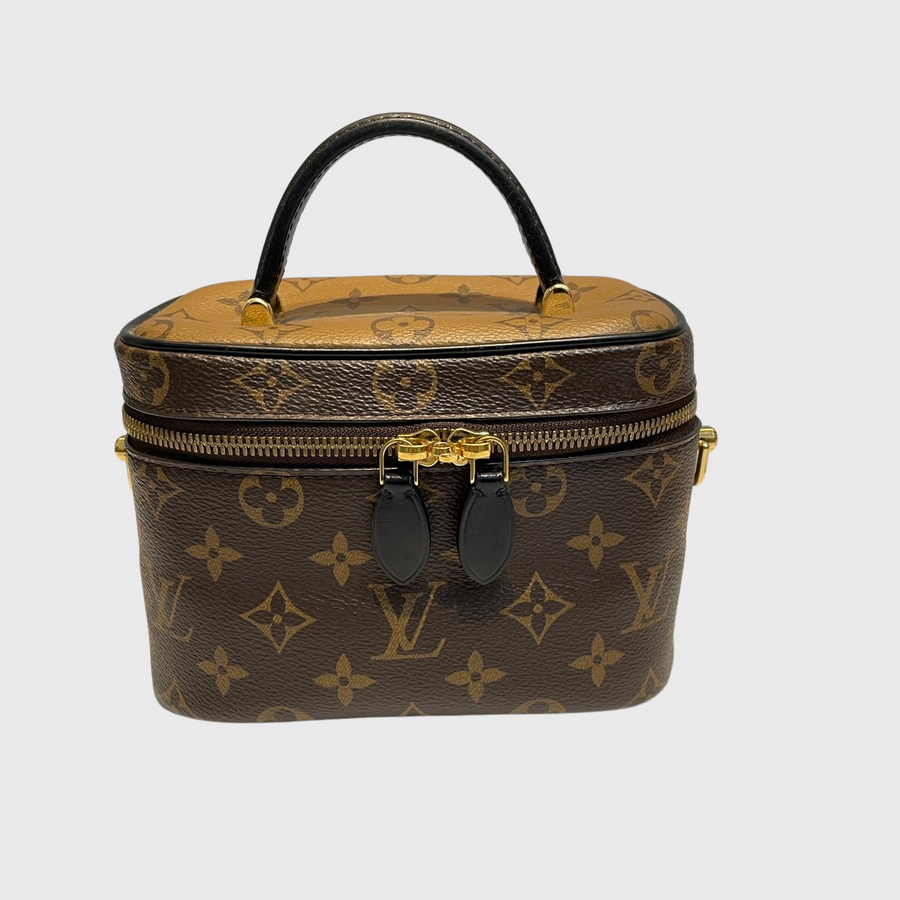 Louis Vuitton Vanity Bag Canvas Brown GHW