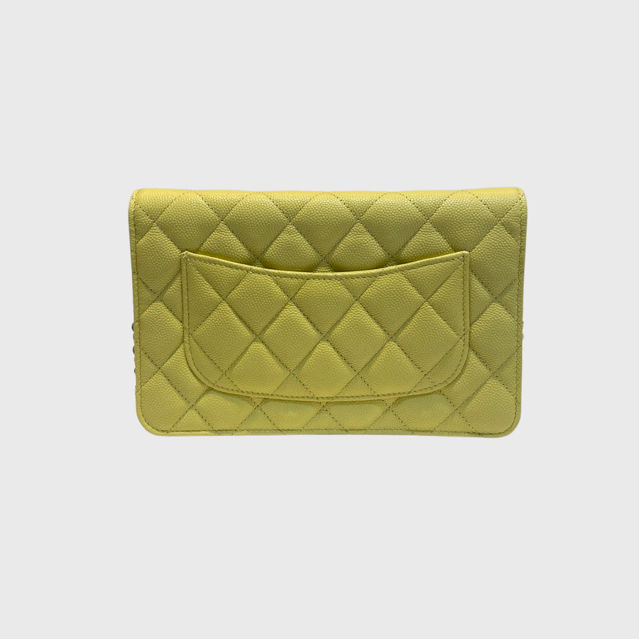 Chanel WOC Caviar Yellow GHW