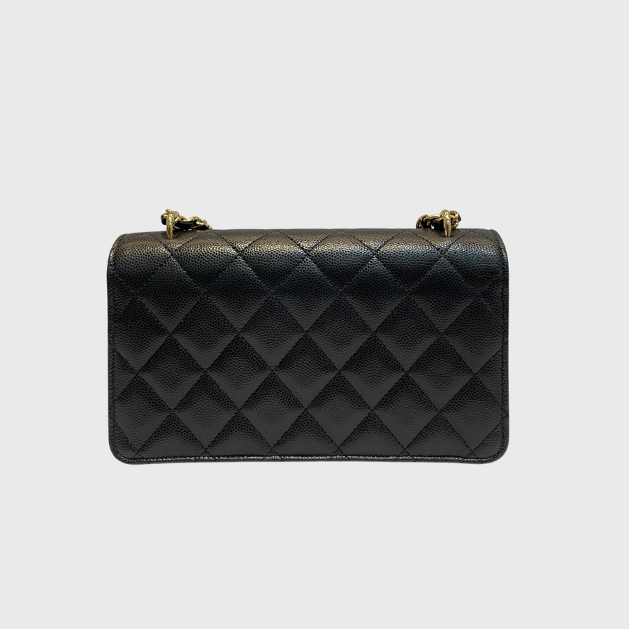 Chanel WOC 	Caviar Black GHW