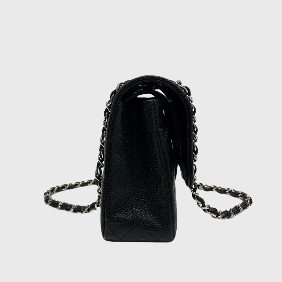 Chanel Classic Caviar Black SHW