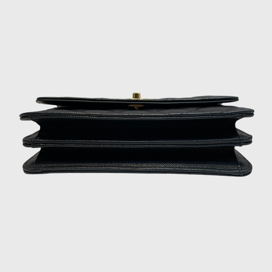 Chanel WOC 	Caviar Black GHW
