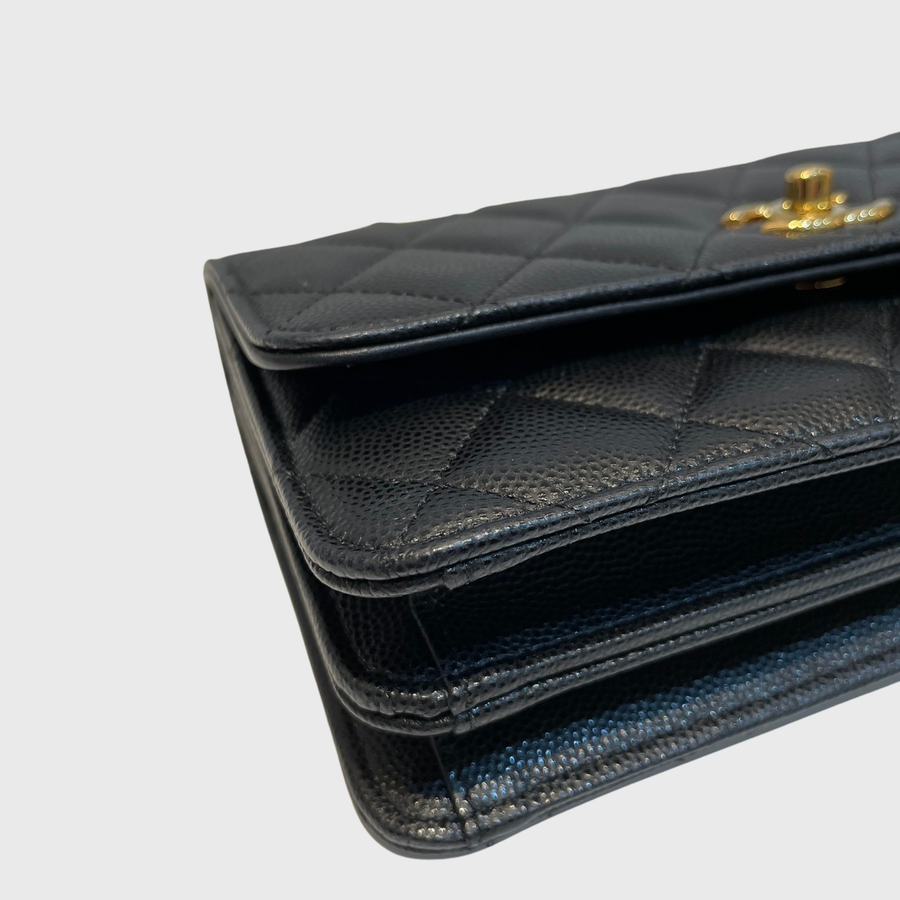 Chanel WOC 	Caviar Black GHW