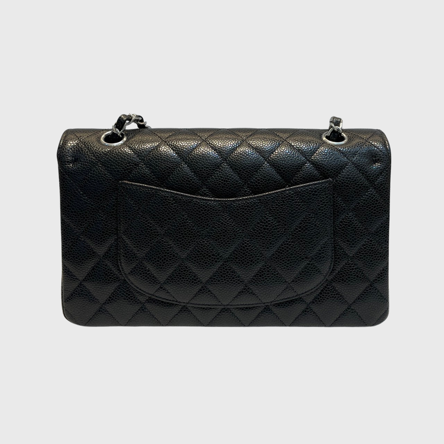 Chanel Classic Caviar Black SHW