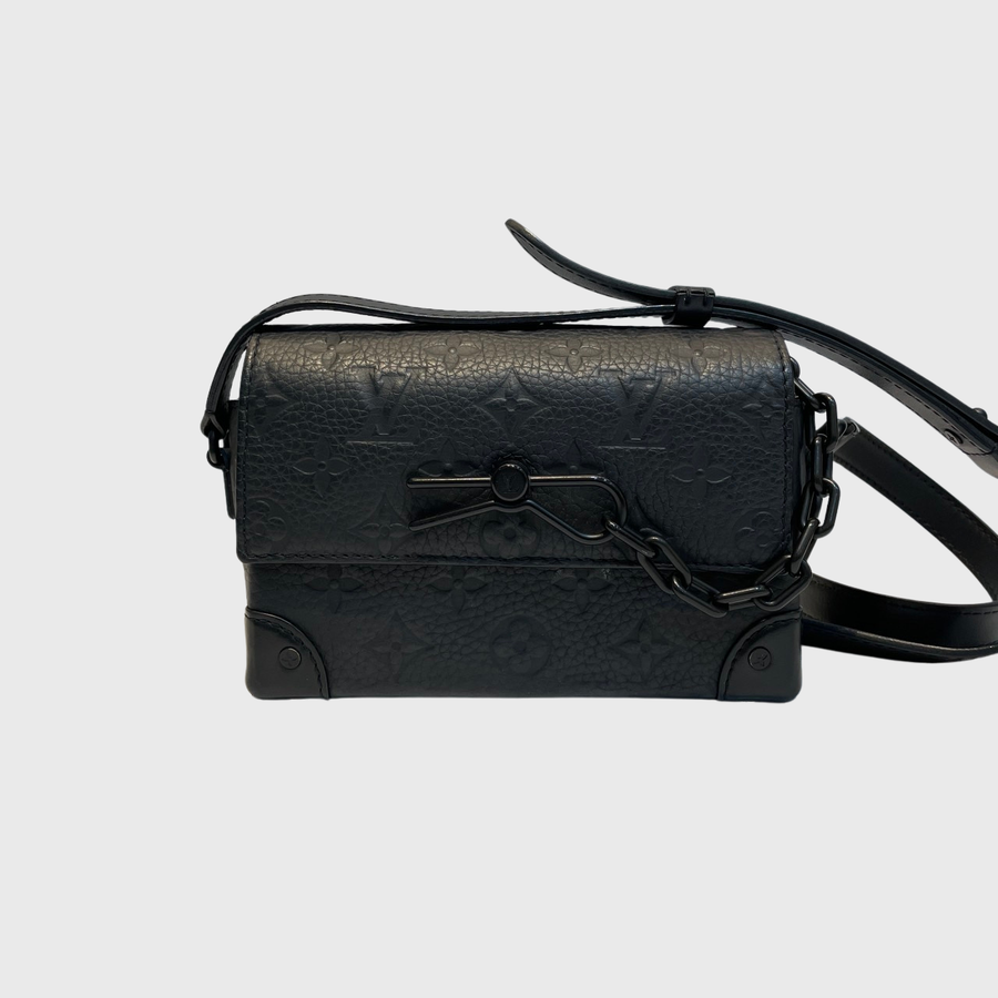 Louis Vuitton Steamer Taurillon Taurillion Black MB