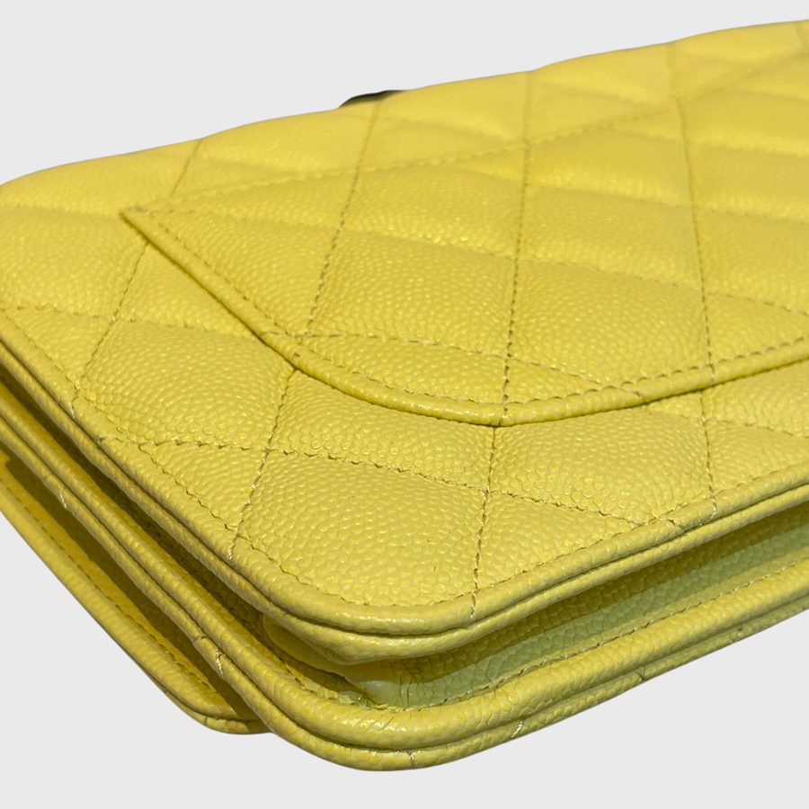 Chanel WOC Caviar Yellow GHW