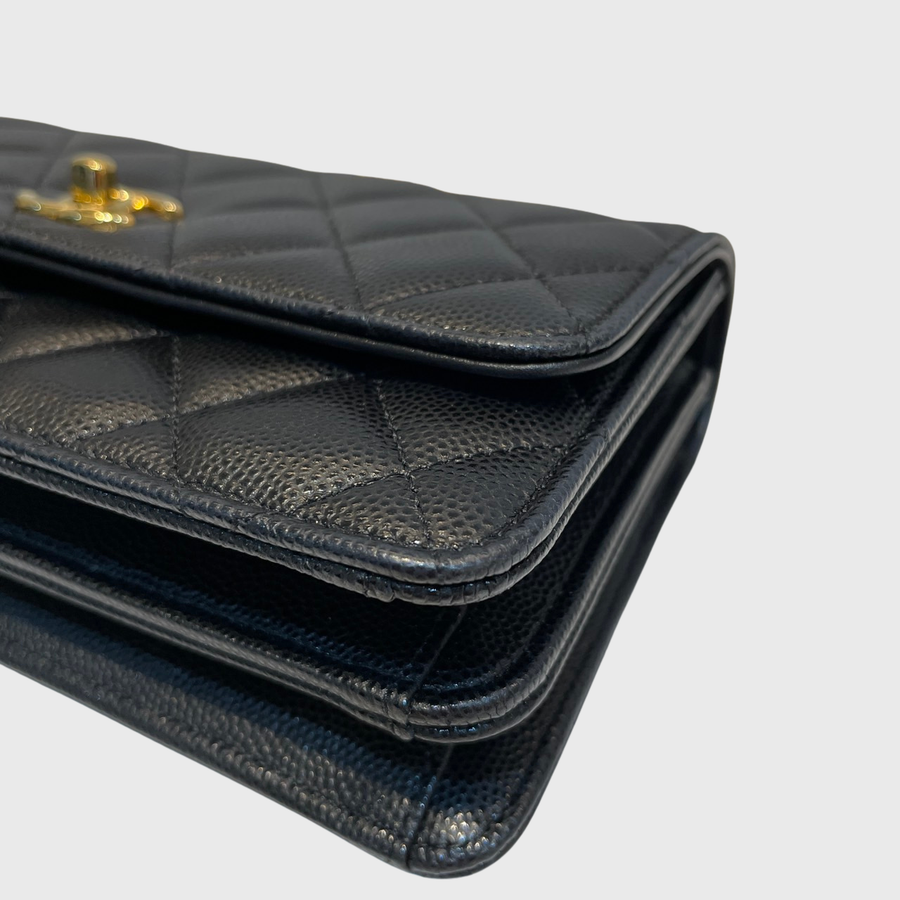 Chanel WOC 	Caviar Black GHW
