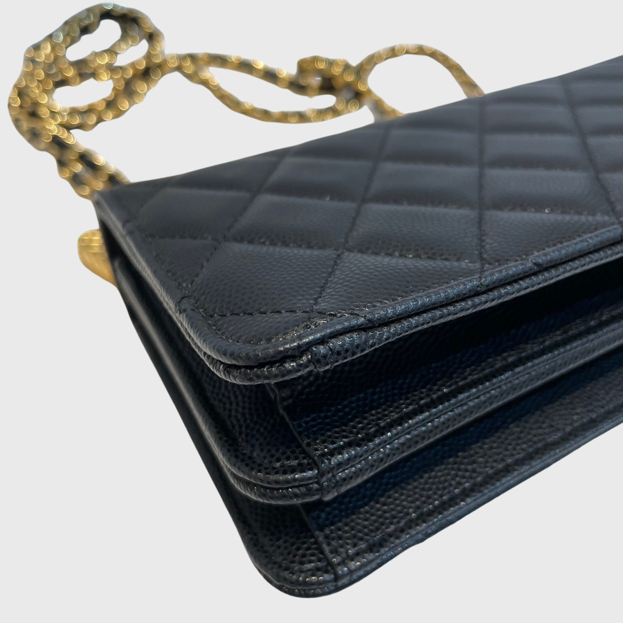 Chanel WOC 	Caviar Black GHW