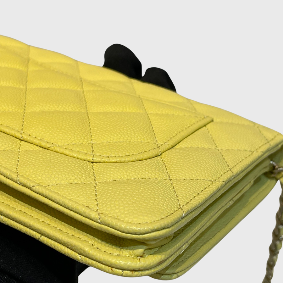Chanel WOC Caviar Yellow GHW