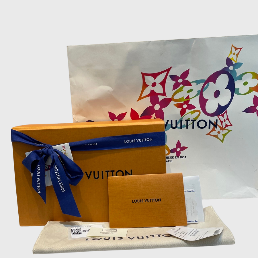 Louis Vuitton New Wave Multi Pochette Calfskin Black GHW