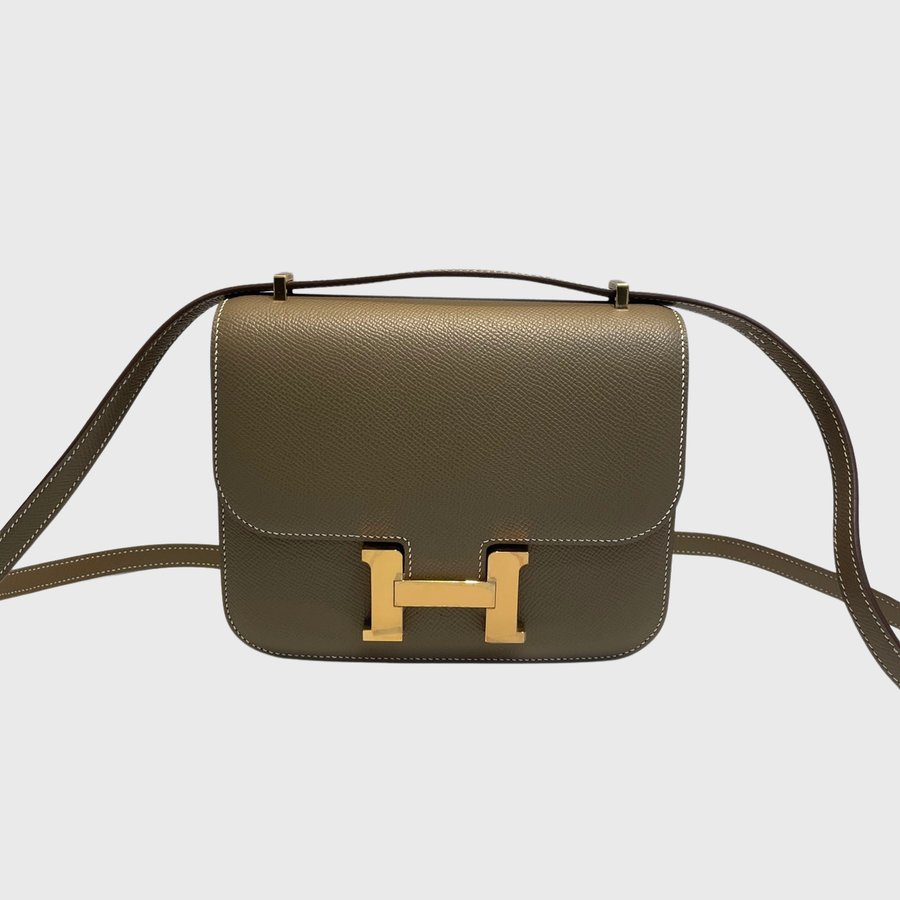 Hermes Constance Bag Epsom Etoupe GHW