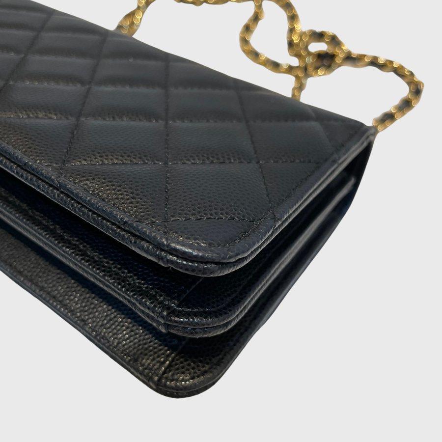 Chanel WOC 	Caviar Black GHW