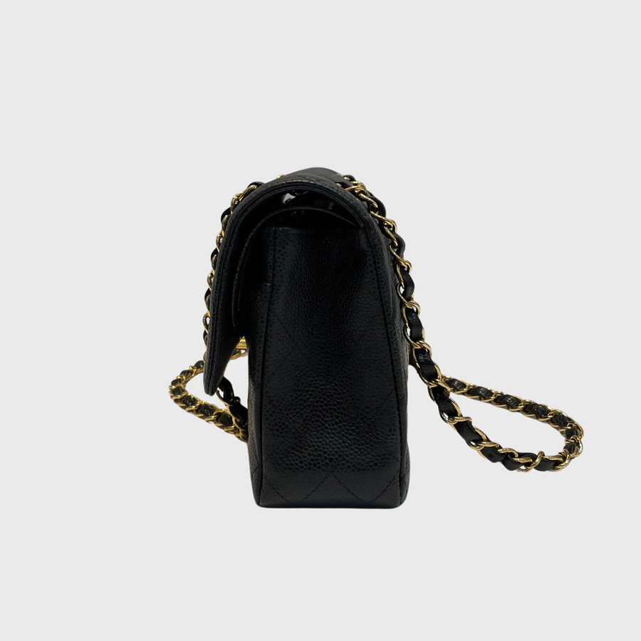 Chanel Classic Caviar Black GHW