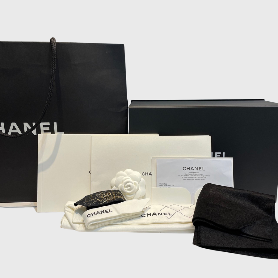 Chanel Classic Caviar Black SHW