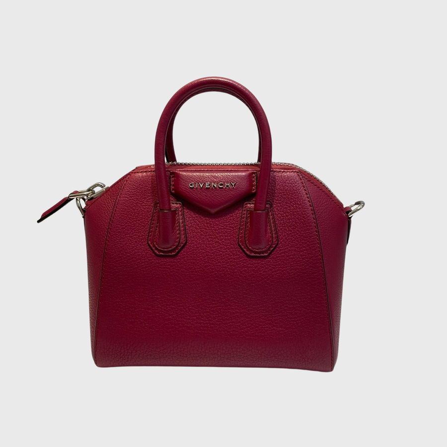 Givenchy Antigona Bag Calfskin Red Pink SHW