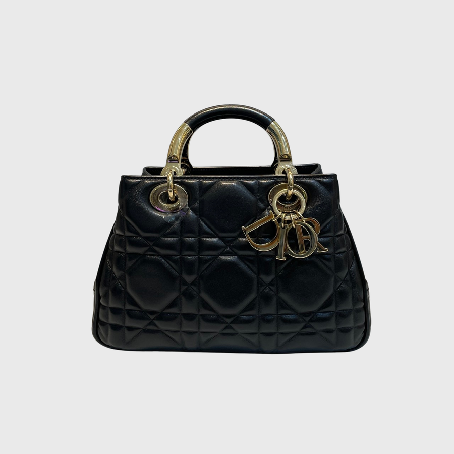 Christian Dior Lady 95.22 Calfskin Black GHW