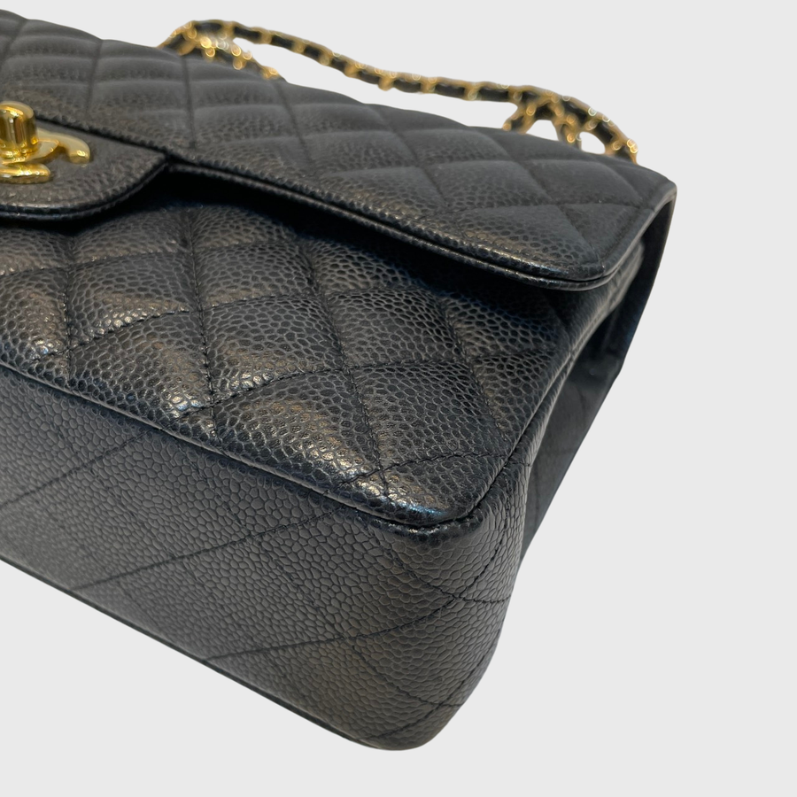 Chanel Classic Caviar Black GHW