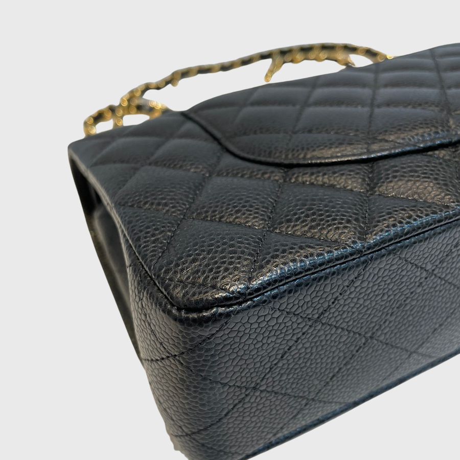 Chanel Classic Caviar Black GHW