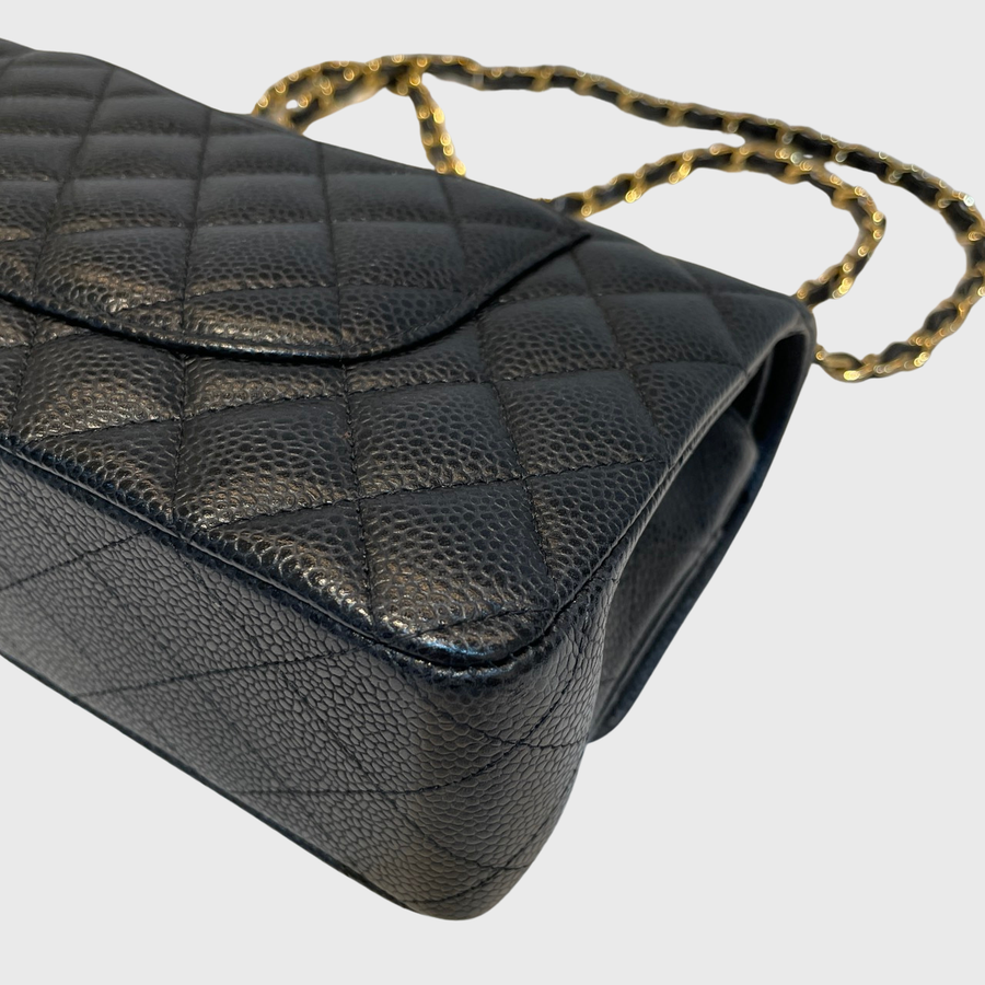 Chanel Classic Caviar Black GHW