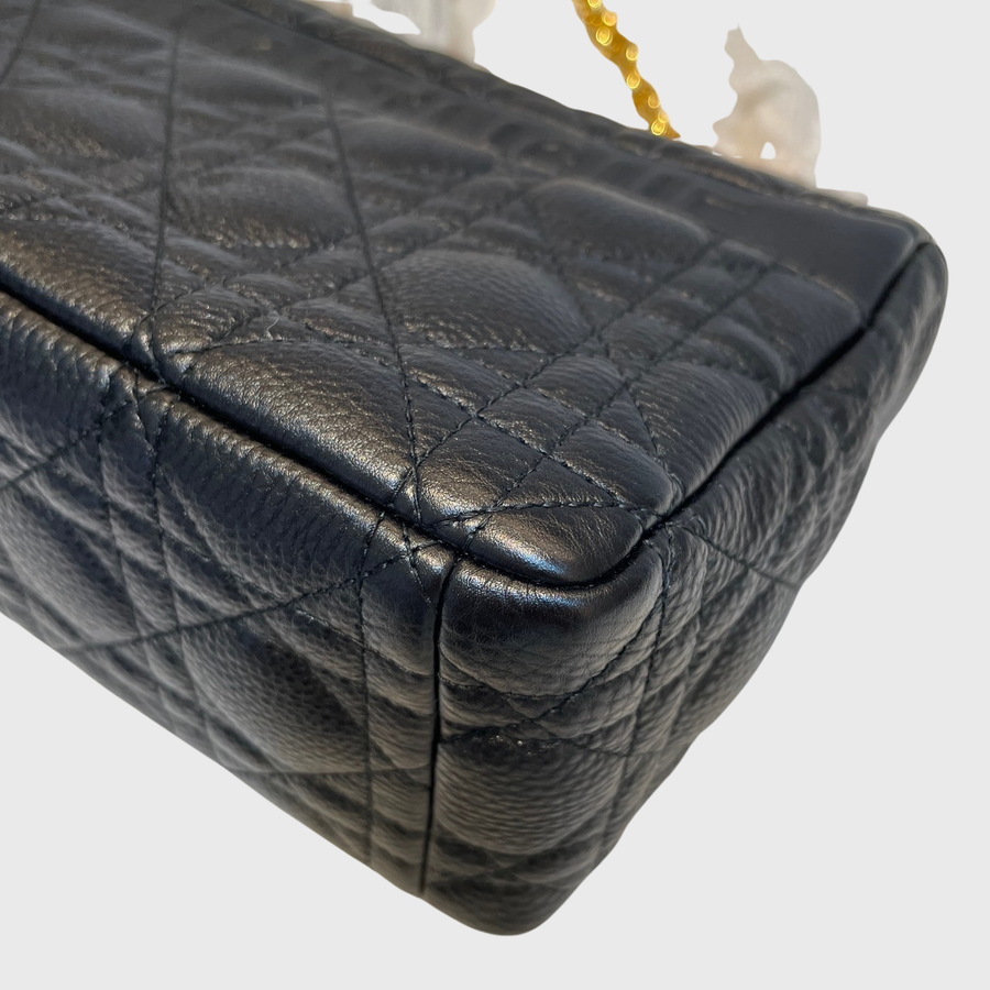 Christian Dior Caro Bag  Calfskin Black GHW