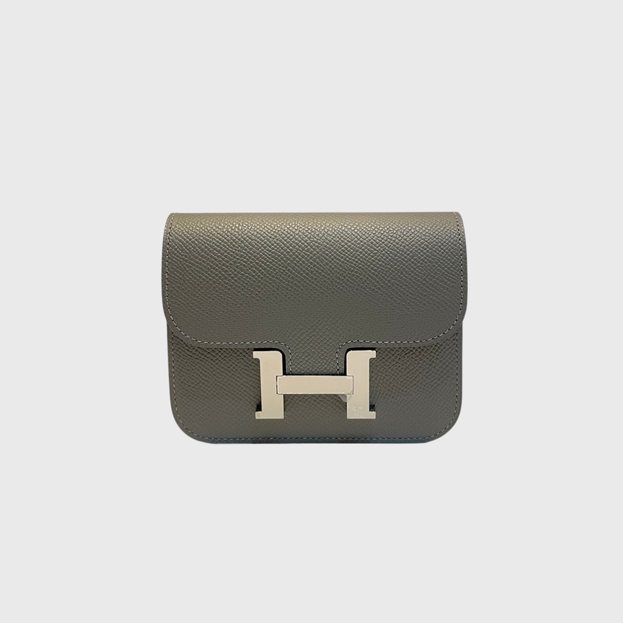 Hermes Constance Slim Epsom 	Graphite SHW