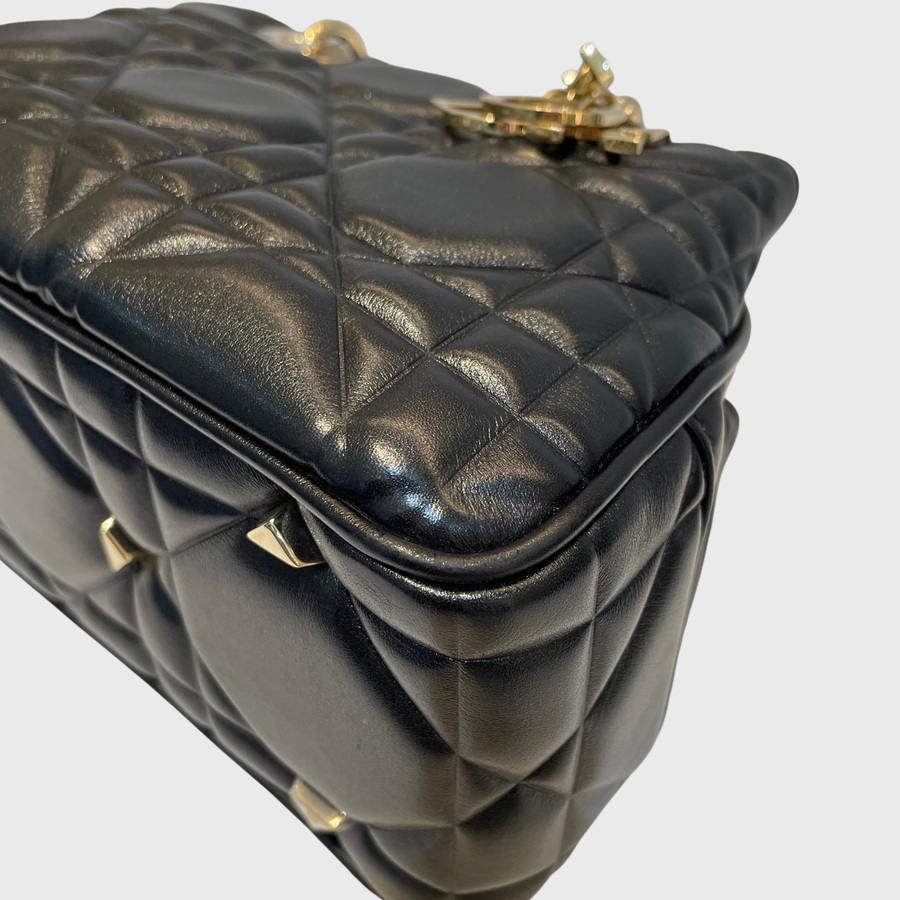 Christian Dior Lady 95.22 Calfskin Black GHW