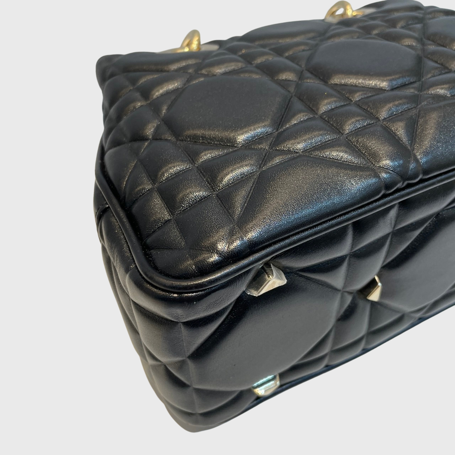 Christian Dior Lady 95.22 Calfskin Black GHW