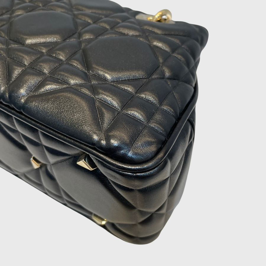 Christian Dior Lady 95.22 Calfskin Black GHW