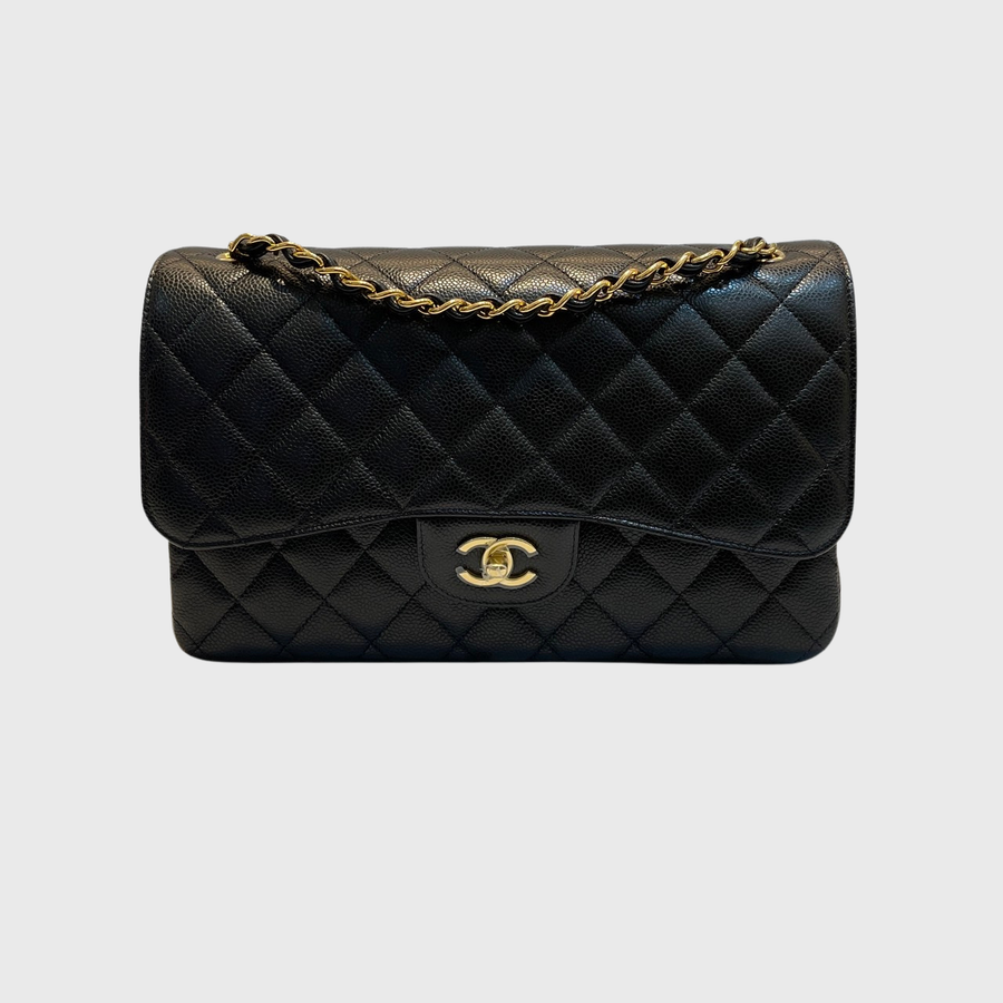 Chanel Chanel classic Caviar Black GHW