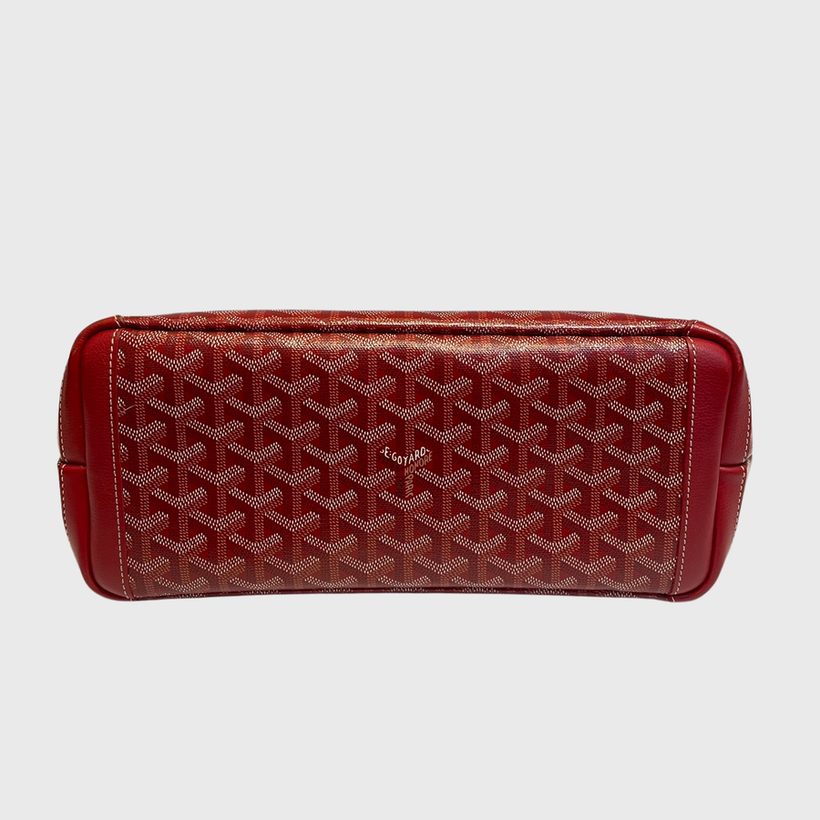 Goyard Artois Tote Canvas Red SHW